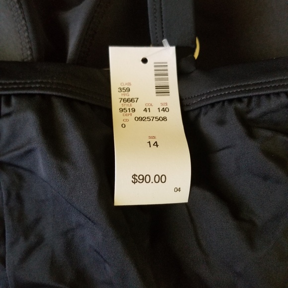 BNWT Avenue Size 14 Blue tiered bathing suit - Picture 4 of 8